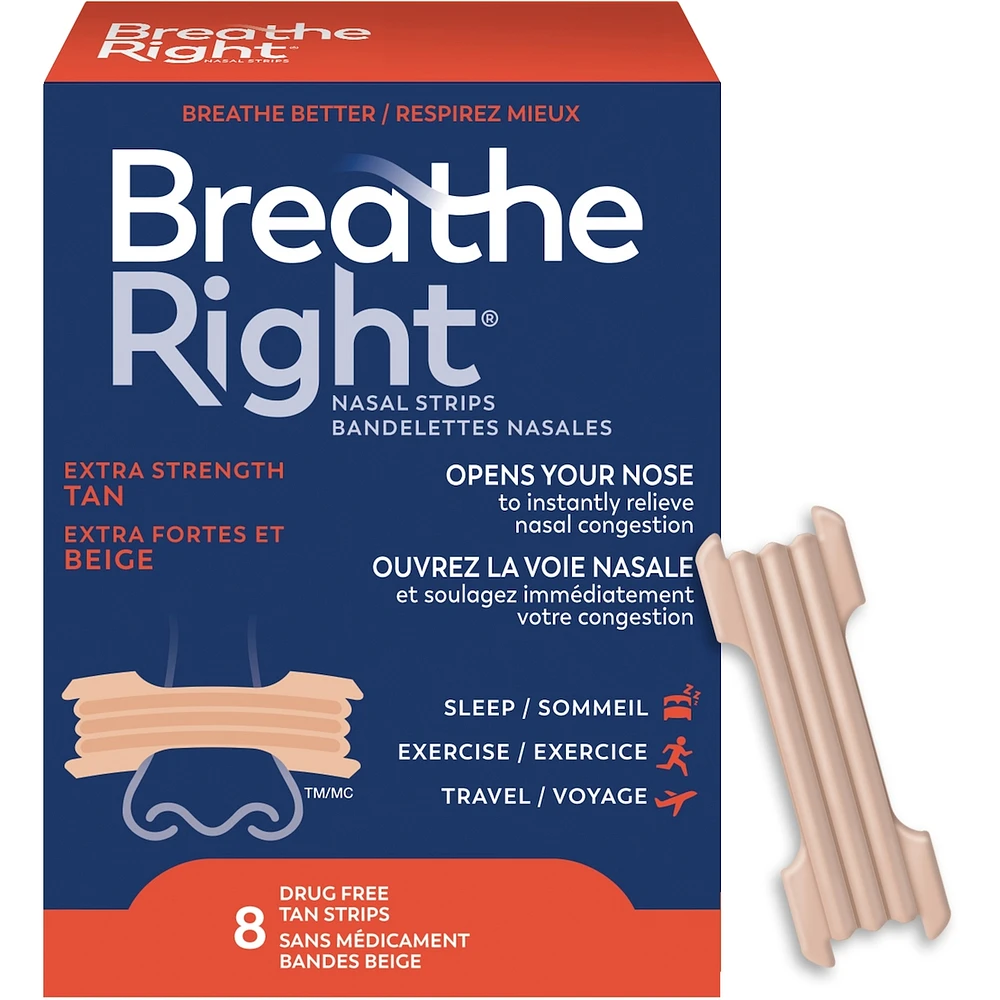 Nasal Strips Extra Strength Tan 8ct