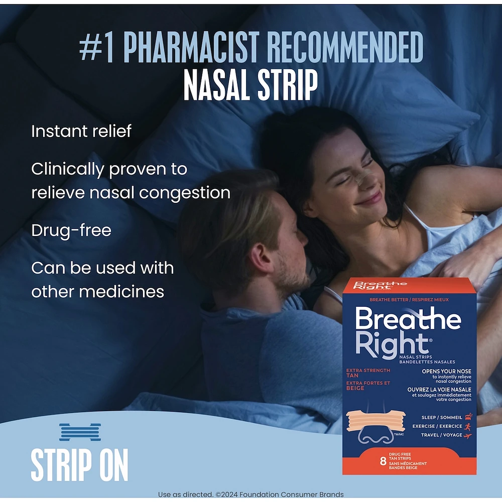 Nasal Strips Extra Strength Tan 8ct