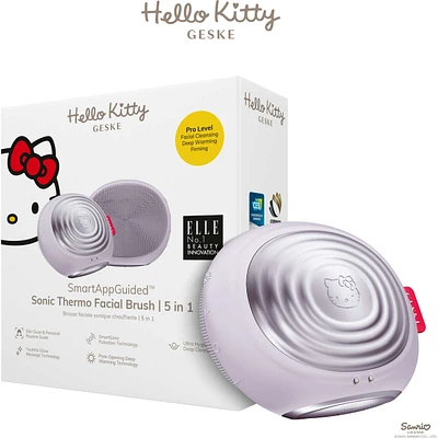 Brosse faciale thermo-sonique Hello Kitty (Violet)