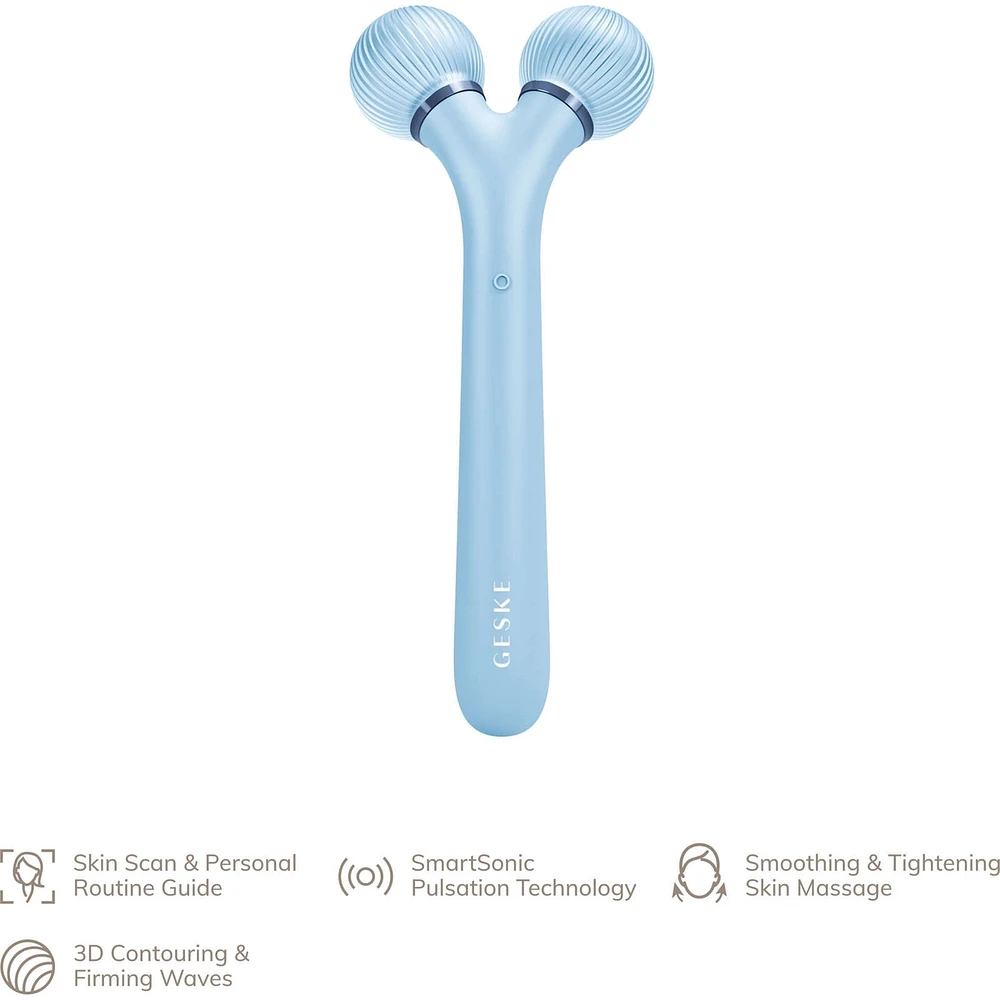 Rouleau Facial Sonique 4-en-1 (Noir)