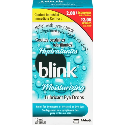 Blink Moisturizing Lubricant Eye Drops