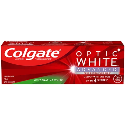 Dentifrice blanchissant Colgate Optic White Avancé Blanc oxygénant