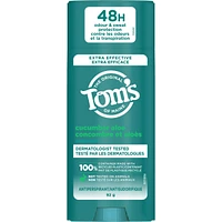 Antisudorifique Tom's of Maine Concombre et aloès pour les femmes et les hommes, 92 g