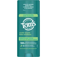 Déodorant naturel pour hommes et femmes Tom’s of Maine Bois nordique, sans aluminium, 92 g