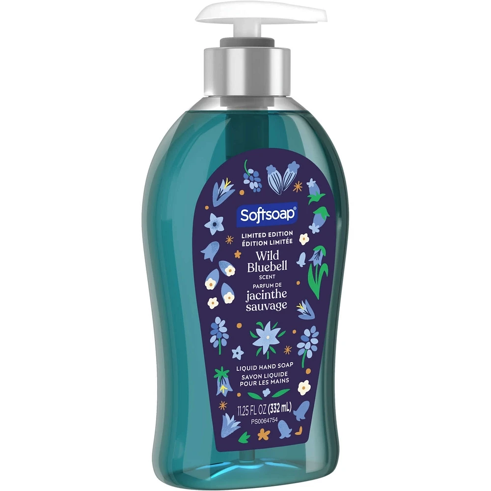 Softsoap Limited Edition Liquid Hand Soap, Kitchen and Bathroom Hand Soap, Wild Bluebell Scent