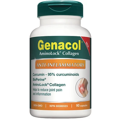 Genacol Anti-Inflammatory with AminoLock Collagen, Turmeric Curcumin and BioPerine