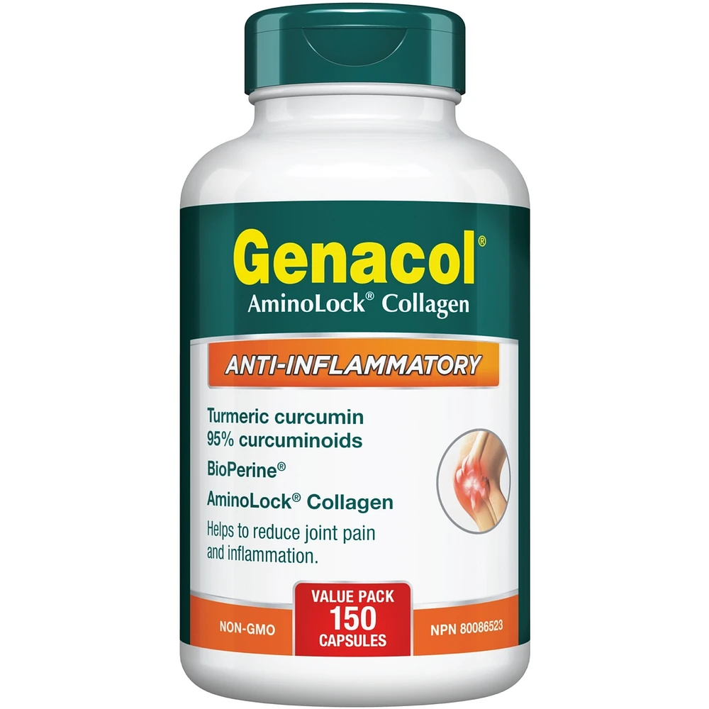 Anti-Inflammatoire avec Collagène AminoLock, Curcumine de Curcuma et BioPerine