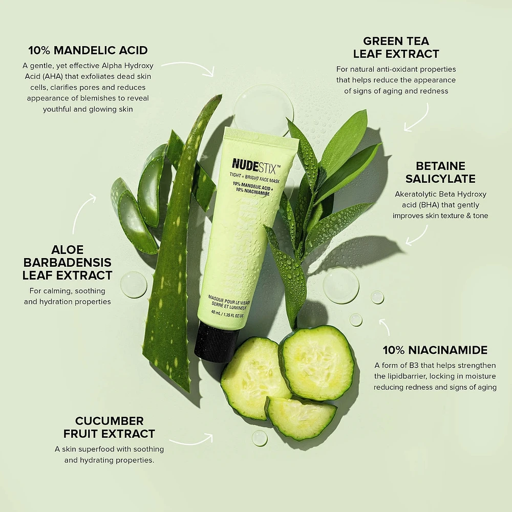 NUDESKIN Tight + Bright Face Mask