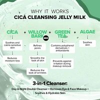 NUDESKIN Cica Cleansing Jelly Milk Cleanser