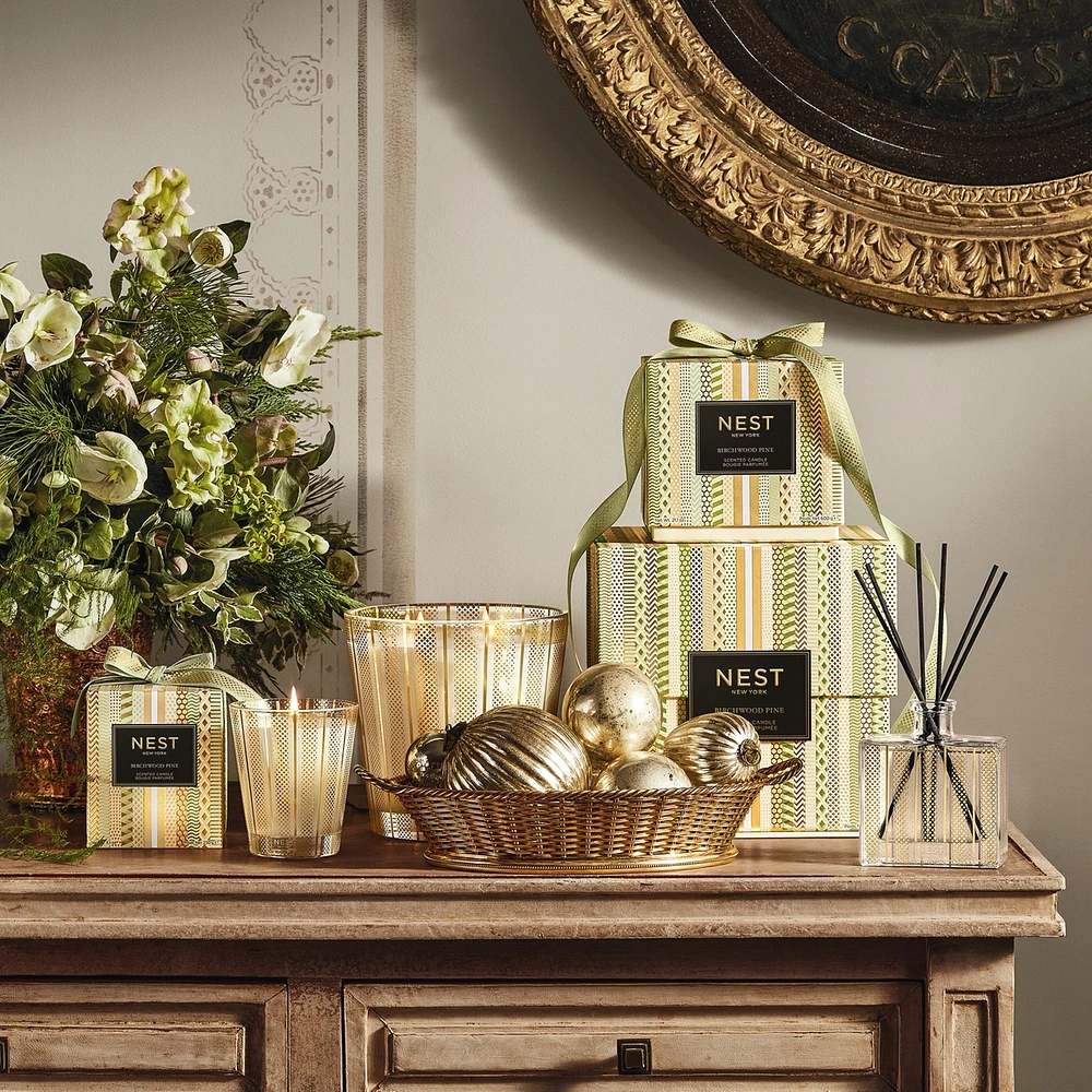 Bougie votive Bouleau et pin