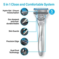 Schick Hydro Skin Comfort Dry Skin Men’s Razor Blade Refills