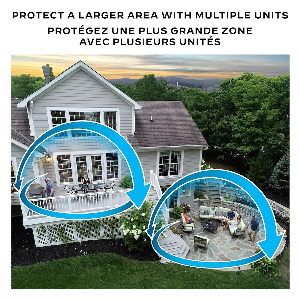 Dispositif anti-moustique, Patio Shield – Bleu glacial