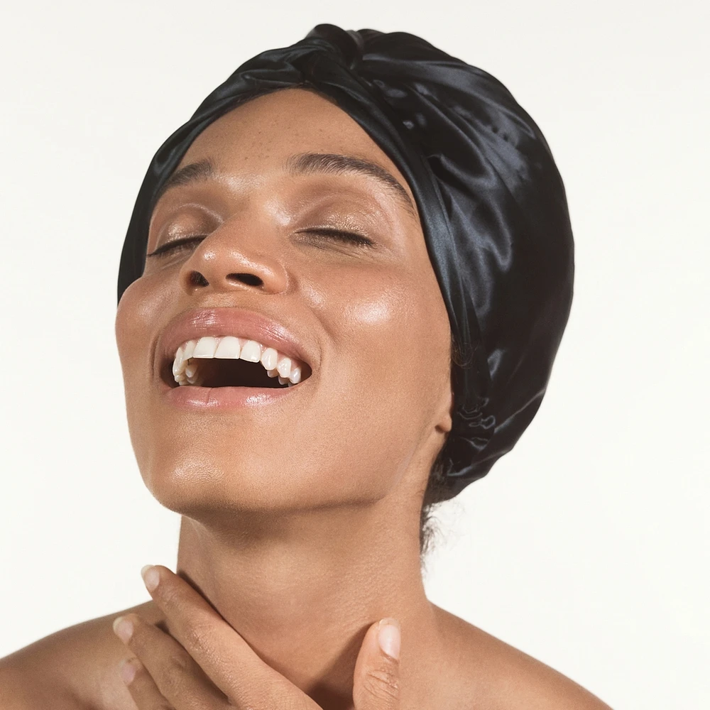 turban pure soie slip - rose