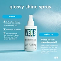 Glossy Shine Spray with Heat Protectant