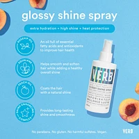Glossy Shine Spray with Heat Protectant