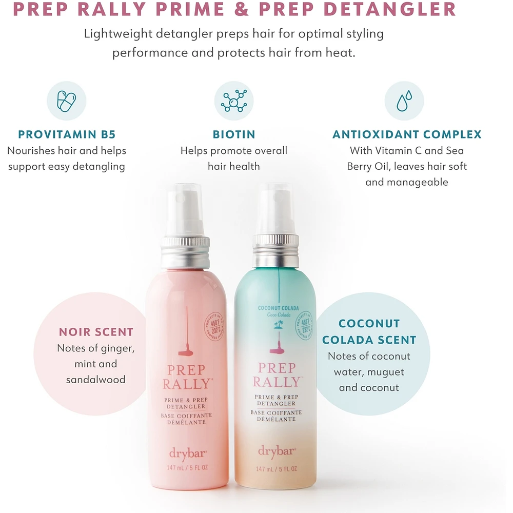 Prep Rally Prime & Prep Detangler Coconut Colada Scent