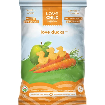 Love Ducks Carrot + Apple Corn Snacks