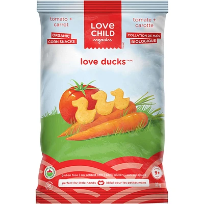 Love Ducks Tomato + Carrot Corn Snacks