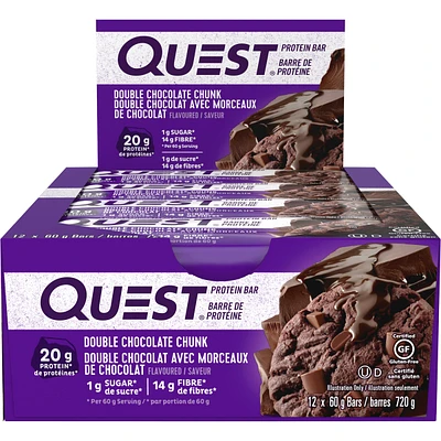Double chocolat avec morceaux de chocolat 2.12oz - 12ct