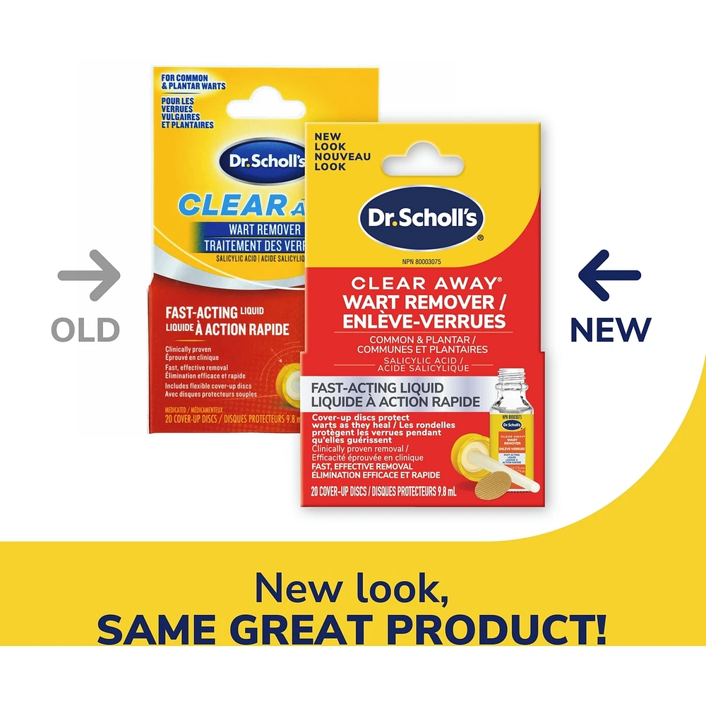 Dr. Scholl’s® traitement liquide pour éliminer des verrues communes et plantaires