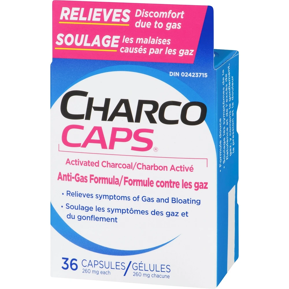 Charcocaps Anti-Gas Detoxifying Formula