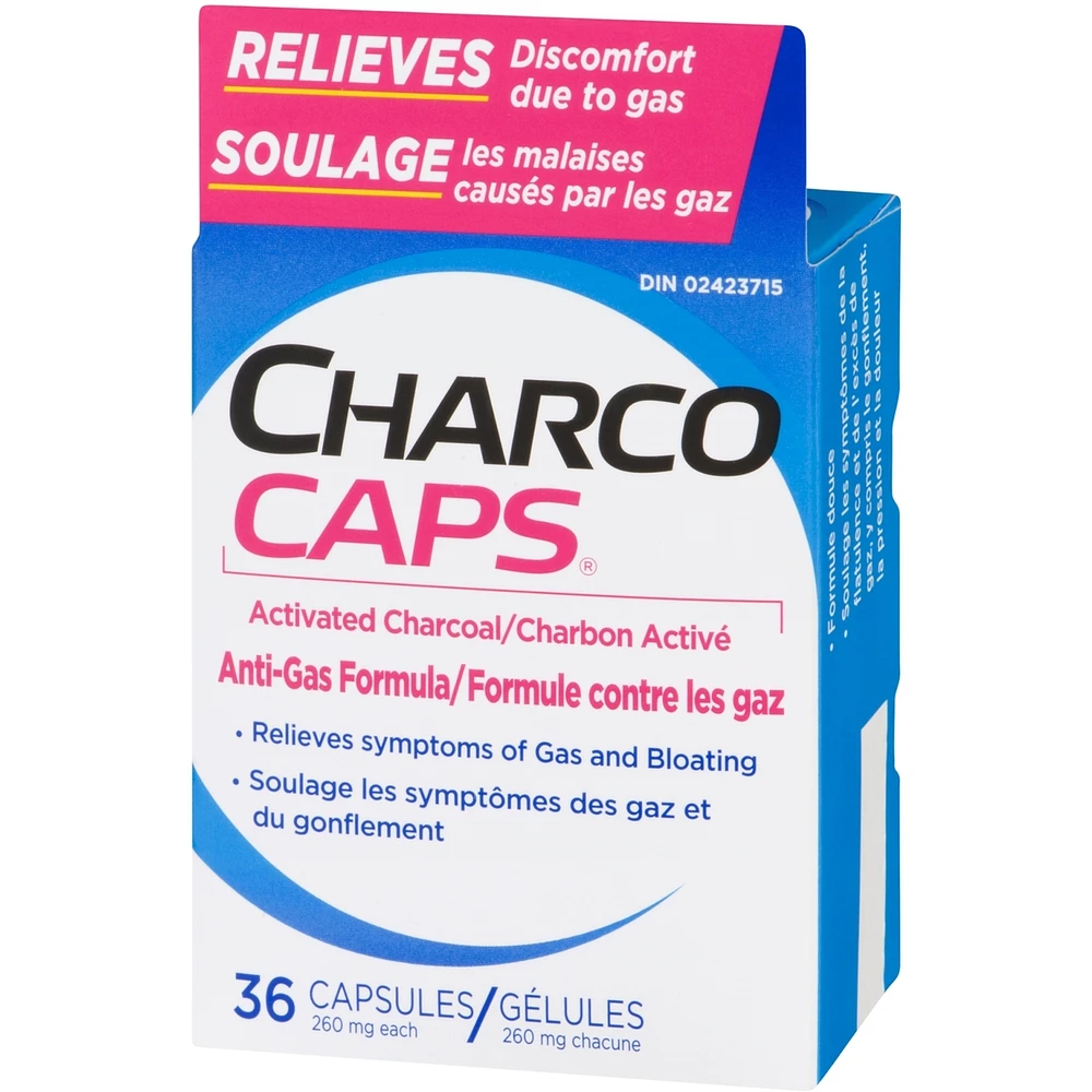 Charcocaps Anti-Gas Detoxifying Formula