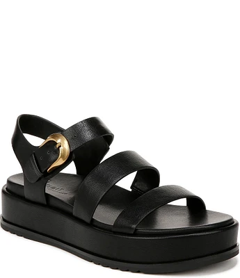 Naturalizer 27 EDIT Zizi Leather Banded Platform Sandals