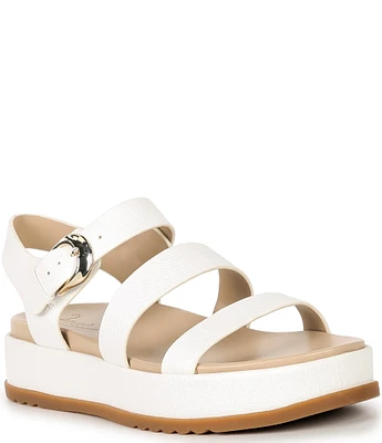 27 EDIT Zizi Banded Platform Sandals