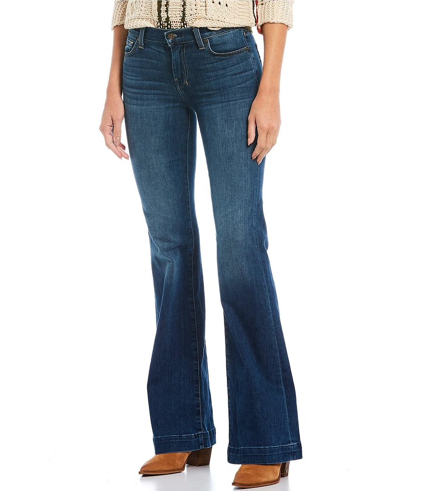 7 For All Mankind Dojo Full Length Flare Denim Jeans