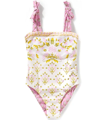 A Loves A Big Girls Reversible Bandeau One-Piece Swimsuit