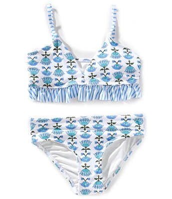 A Loves A Big Girls Flounce Bralette Two-Piece Swimsuit