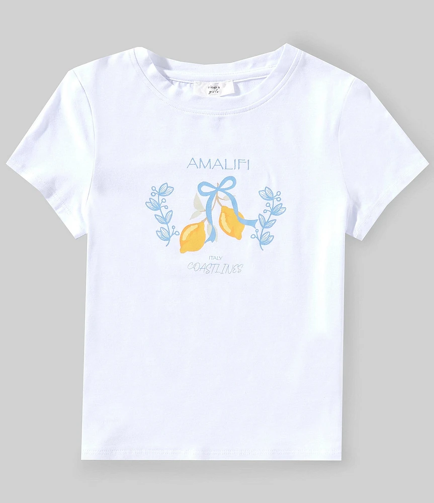 A Loves A Big Girls Lemon Graphic T-Shirt