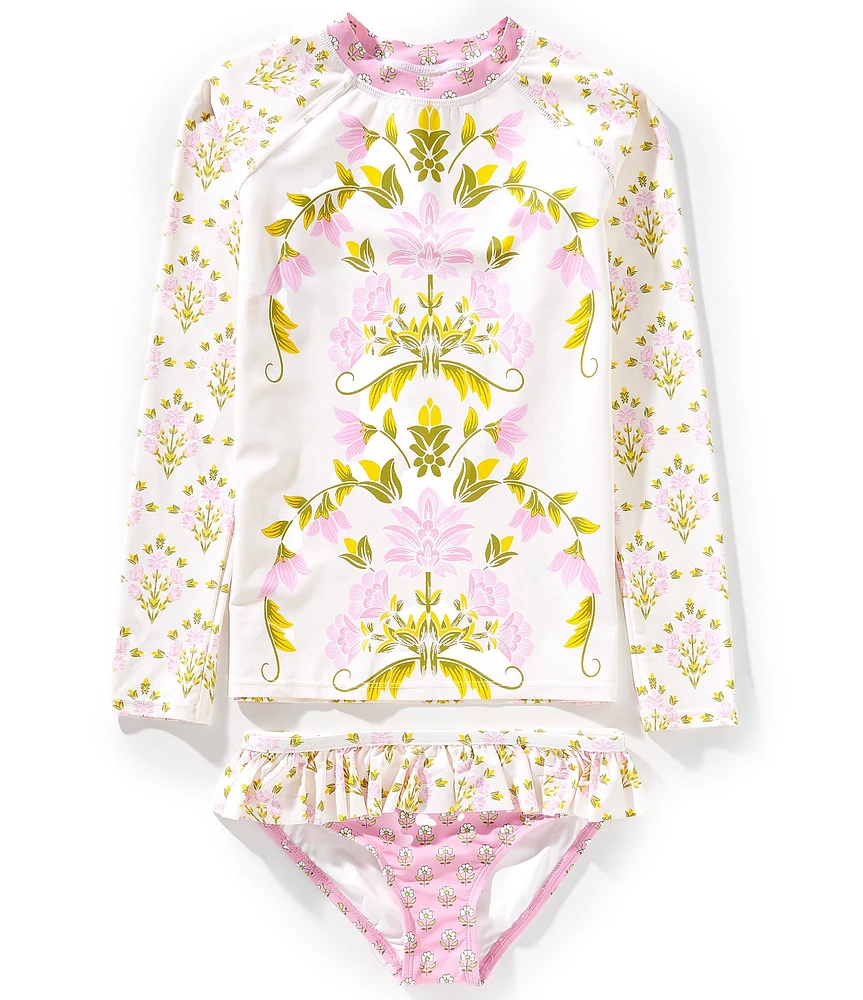 A Loves A Big Girls Rashguard Two-Piece Swimsuit