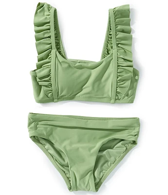 A Loves A Big Girls Ruffle Bralette 2-Piece Swimsuit