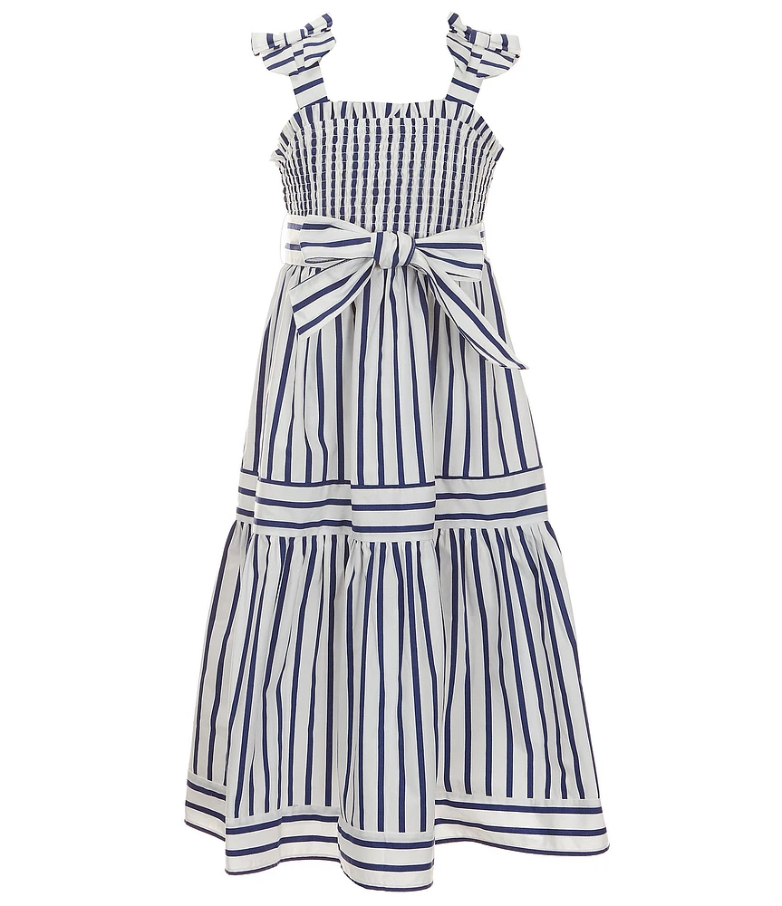 A Loves A Big Girls Tiered Stripe Maxi Dress