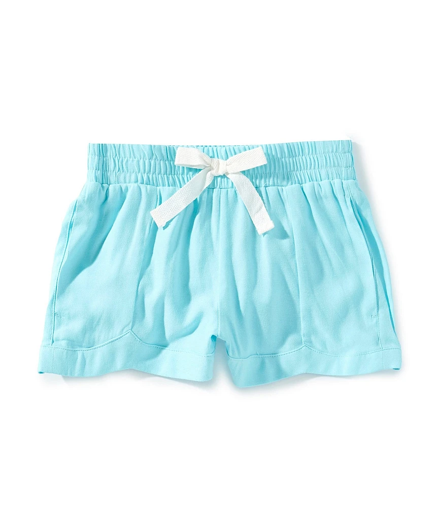 A Loves A Little Girls Solid Dolphin Shorts