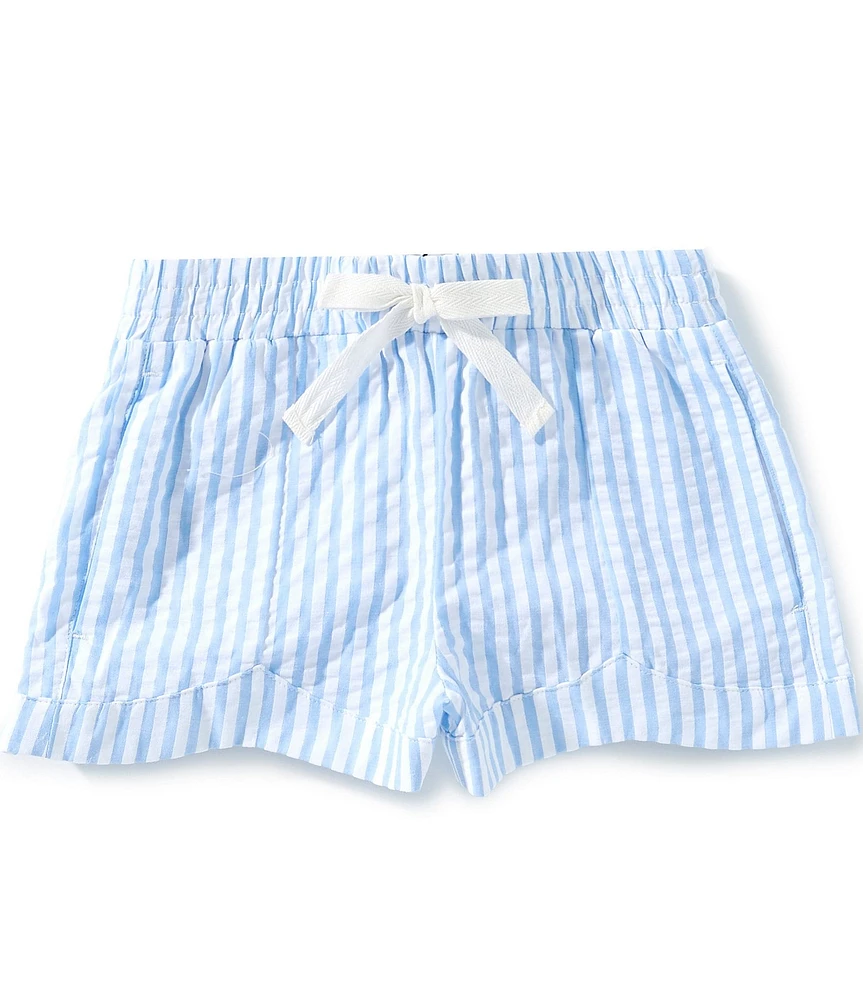 A Loves A Little Girls Striped Dolphin Shorts
