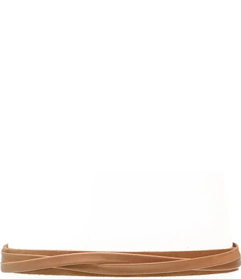 ADA Skinny Leather Wrap Belt