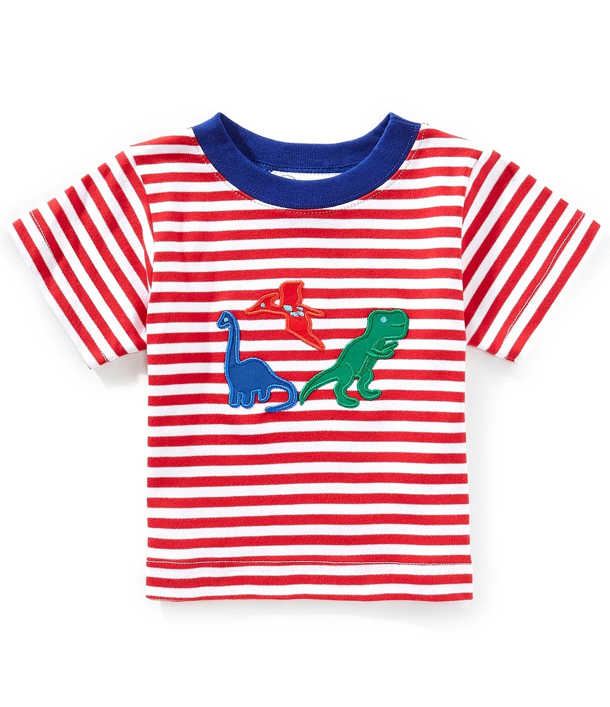 Adventurewear 360 Baby Boys Dinosaurs Striped Graphic T-Shirt
