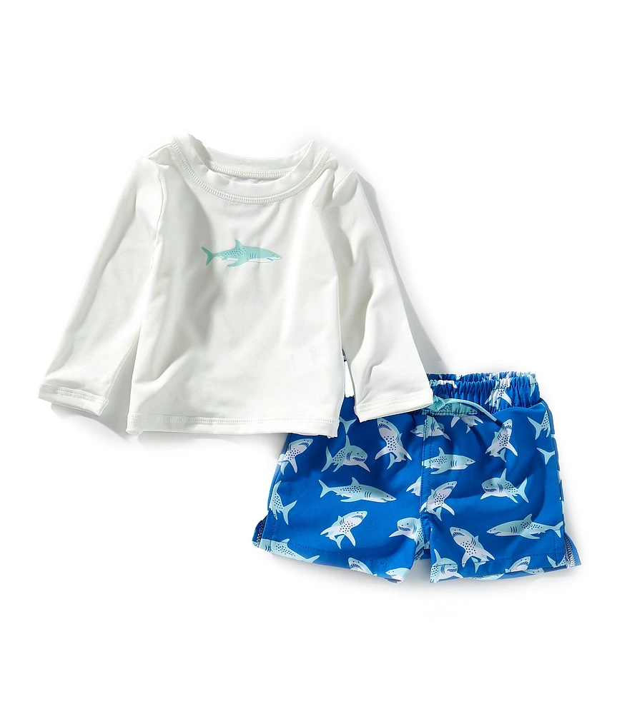 Adventurewear 360 Baby Boys Rashgaurd & Shark Swim Trunks Set