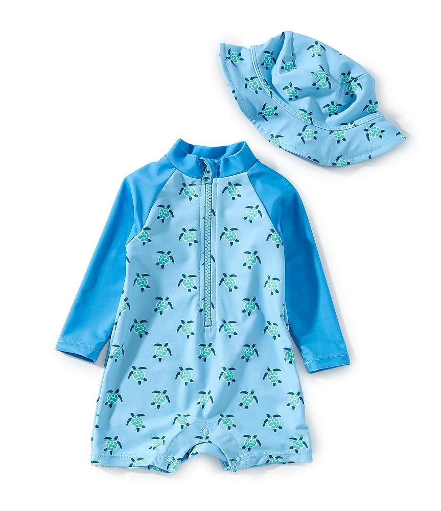 Adventurewear 360 Baby Boys Turtle Rashguard One-Piece Swimsuit