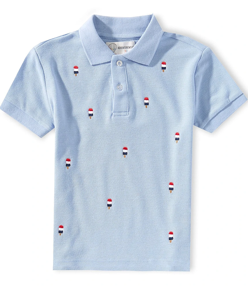 Adventurewear 360 Little Boys Bomb Pop Schifli Knit Polo Shirt