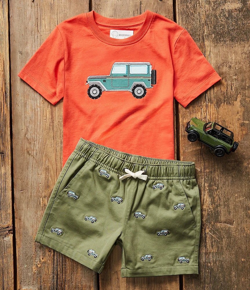 Adventurewear 360 Little Boys Off Road Bronco Applique Short Sleeve T-Shirt