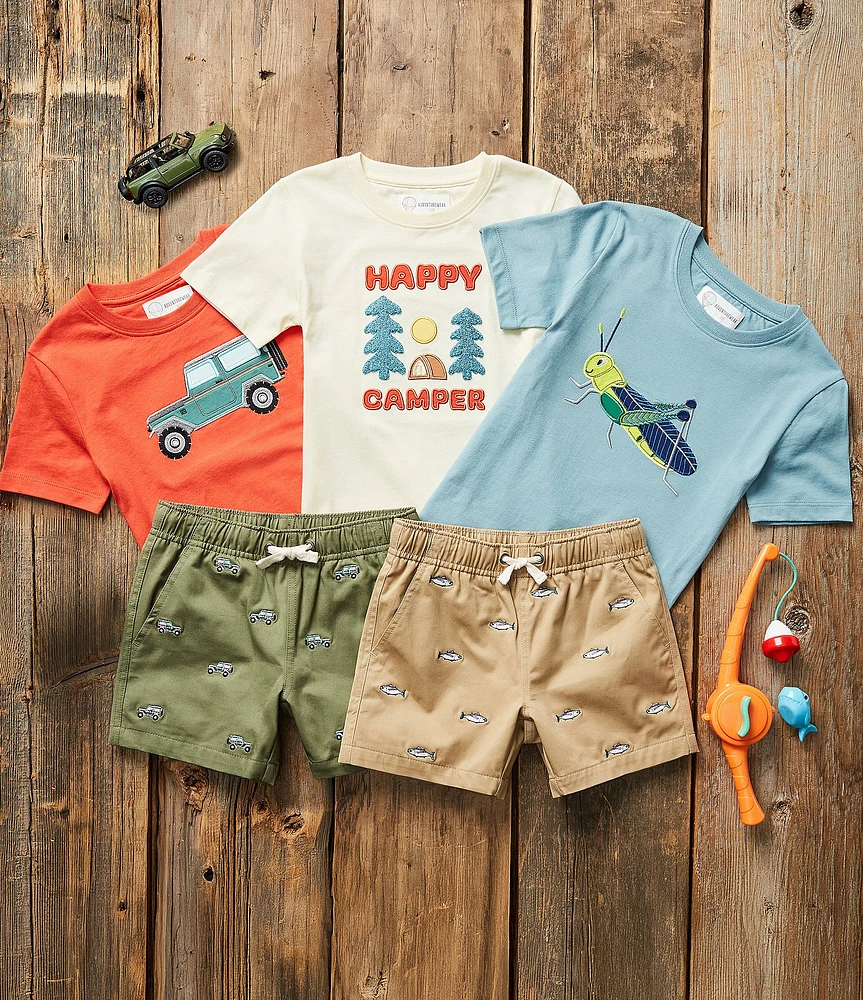 Adventurewear 360 Little Boys Off Road Bronco Applique Short Sleeve T-Shirt