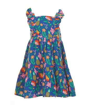 Adventurewear 360 Little Girls Flutter Sleeve Gauze Dress