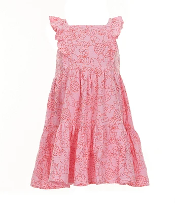 Adventurewear 360 Little Girls Printed Tropical Dress