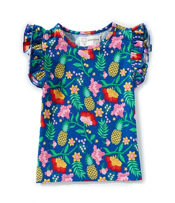Adventurewear 360 Little Girls Printed Tropical Jersey Top