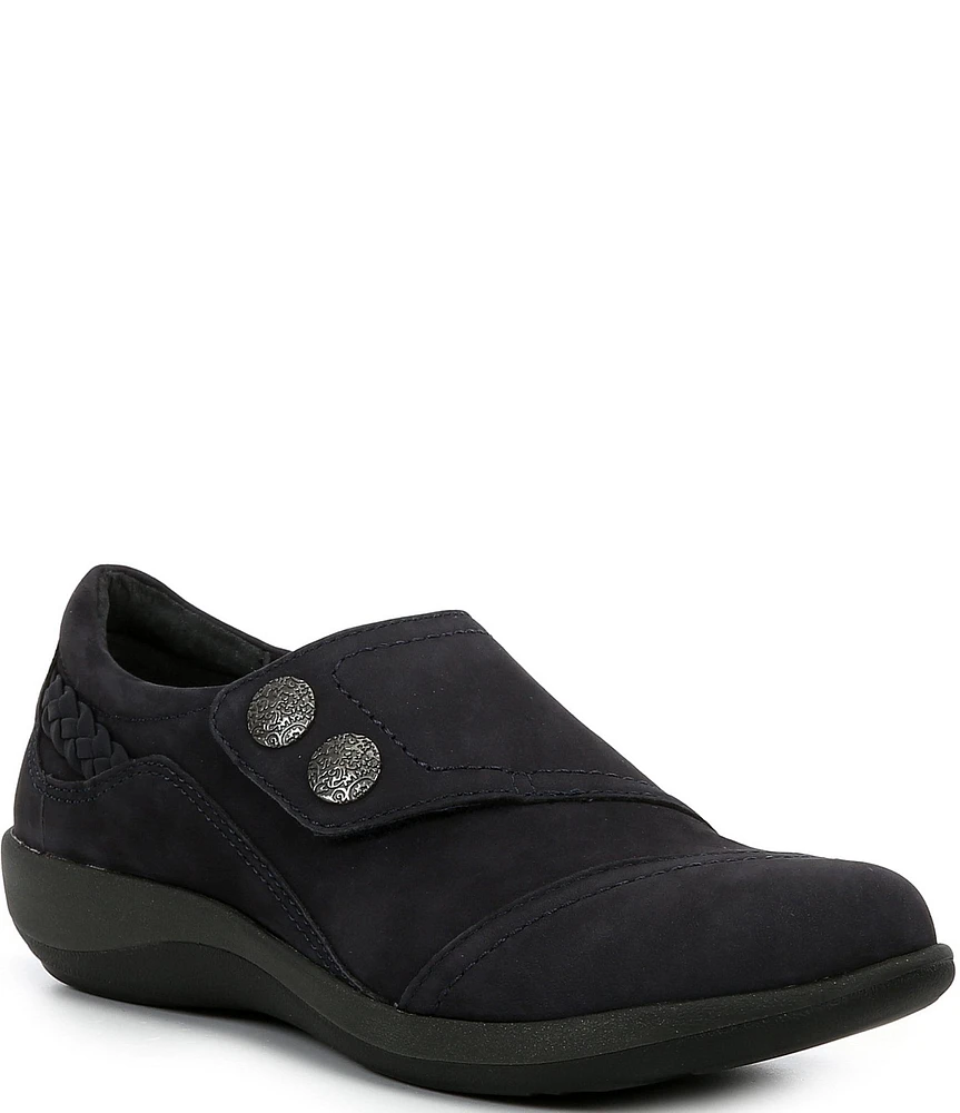 Aetrex Karina Monk Strap Suede Loafers