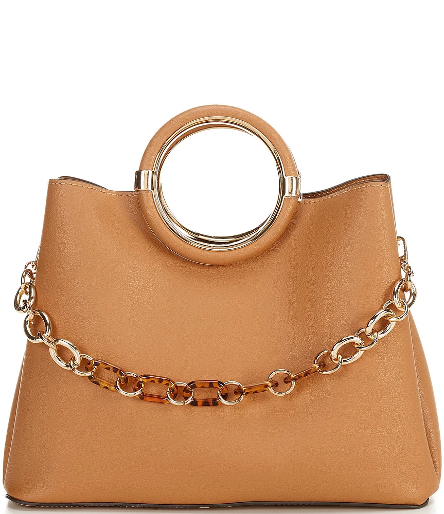 ALDO Dovie Chain Charm Statement Handle Satchel Bag