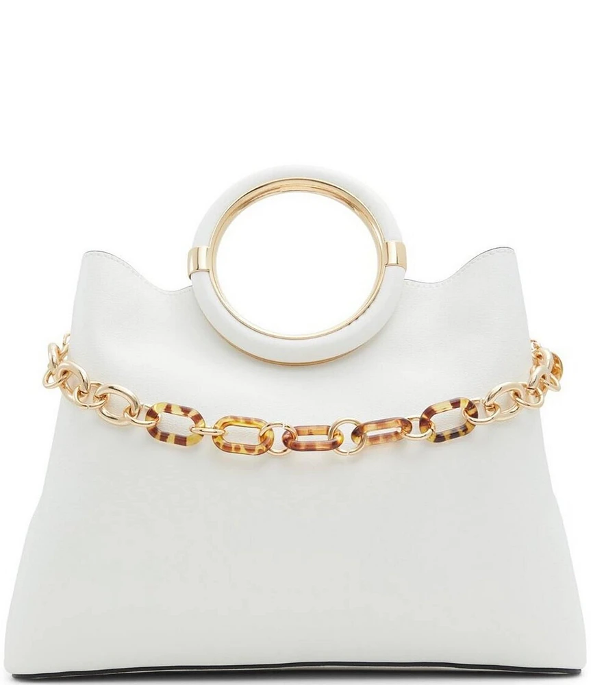 ALDO Dovie Chain Charm O-Ring Statement Top Handle Satchel Bag